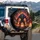 Chained Werewolf Amber Eyes Infernal Fire - Fantasy Lover Automotive Decor Spare Tire Cover - 3