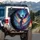 Majestic Phoenix Energy Orb Luminous Cosmic Nebula Stars - Fantasy Lover Gift Spare Tire Cover - 3
