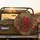 Red Rose Green Foliage Leopard Print - Everyday Home Decor Gift for Rose Lovers Spare Tire Cover - 2