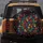 Continuous Densely Packed Layered Paw Prints on Black - Pet Owner Everyday Car Accessory Gift Spare Tire Cover - 5
