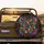 Continuous Densely Packed Layered Paw Prints on Black - Pet Owner Everyday Car Accessory Gift Spare Tire Cover - 2