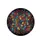 Continuous Densely Packed Layered Paw Prints on Black - Pet Owner Everyday Car Accessory Gift Spare Tire Cover - 4