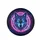 Neon Magenta Blue Wolf Head Glowing Eyes Cyberpunk - Sci-Fi Lover Gift for Auto Enthusiast Spare Tire Cover - 4