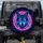 Neon Magenta Blue Wolf Head Glowing Eyes Cyberpunk - Sci-Fi Lover Gift for Auto Enthusiast Spare Tire Cover - 1
