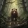 Brown Bear Cubs Forest Path Ancient Rainforest Mist Mossy Rocks - Wildlife Lover Gift Spare Tire Cover - 6