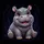 Smiling Baby Hippopotamus Creature Cosmic Stars - Home Decor Gift for Wildlife Lovers Spare Tire Cover - 6