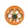 Orange Field Bubbling Cauldron White Ghosts Leafy Branches - Halloween Party Spare Tire Cover - 4