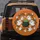 Orange Field Bubbling Cauldron White Ghosts Leafy Branches - Halloween Party Spare Tire Cover - 5