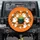 Orange Field Bubbling Cauldron White Ghosts Leafy Branches - Halloween Party Spare Tire Cover - 1