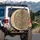 Exotic Leopard Fur Dark Brown Beige Rosettes - Wildlife Lover Gift Spare Tire Cover - 3