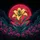 Yellow Lily Red Moon Celestial Floral - Mystical Decor Gift for Plant Lover Spare Tire Cover - 6