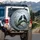 Black Ravens Gnarled Mossy Branch - Wildlife Lover Outdoor Gift Spare Tire Cover - 3