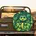 Cheerful Green Snake Yellow Stripes Tropical Jungle Leaves - Wildlife Lover Gift Spare Tire Cover - 2