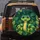 Cheerful Green Snake Yellow Stripes Tropical Jungle Leaves - Wildlife Lover Gift Spare Tire Cover - 5