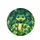 Cheerful Green Snake Yellow Stripes Tropical Jungle Leaves - Wildlife Lover Gift Spare Tire Cover - 4