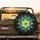 Geometric Crystalline Starburst Cosmic Bloom Golden Glow - Space Lover Home Decor Gift Spare Tire Cover - 2