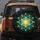 Geometric Crystalline Starburst Cosmic Bloom Golden Glow - Space Lover Home Decor Gift Spare Tire Cover - 5