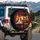 Shocked White Chicken Brown Sloth Car Interior Red Streak Motion - Road Trip Adventure Gift Spare Tire Cover - 3