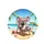 Koala Beach Chair Popsicle Ocean - Summer Vacation Gift for Beach Lovers Spare Tire Cover - 4