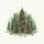 Christmas Tree Forest Holly Winter - Christmas Holiday Gift Spare Tire Cover - 6
