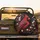 Cardinal Bird Red White Floral Scrollwork - Wildlife Lover Gift Spare Tire Cover - 2