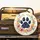 Paw Print Heart Floral Wreath Butterflies - Garden Lover Gift Spare Tire Cover - 2