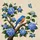 Bluebird Hydrangea Flowers Butterfly Branch - Wildlife Lover Home Decor Gift Spare Tire Cover - 6