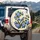 Bluebird Hydrangea Flowers Butterfly Branch - Wildlife Lover Home Decor Gift Spare Tire Cover - 3