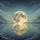 Full Moon Water Reflection Twilight Sky - Nature Lover Home Decor Gift Spare Tire Cover - 6