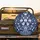 Navy Blue Blossoms Berry Foliage - Home Decor Gift for Garden Lover Spare Tire Cover - 2