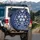 Navy Blue Blossoms Berry Foliage - Home Decor Gift for Garden Lover Spare Tire Cover - 3