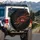 Full Red Lips Orange Swirls - Statement Home Decor Gift for Women Spare Tire Cover - 3