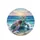 Sea Turtle Ocean Waves Sunset Beach - Wildlife Lover Home Decor Gift Spare Tire Cover - 4