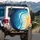 Deep Blue Ocean Waves Golden Sand Beach Shells - Outdoor Ocean Lover Gift Spare Tire Cover - 3