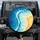 Deep Blue Ocean Waves Golden Sand Beach Shells - Outdoor Ocean Lover Gift Spare Tire Cover - 1