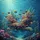 Angelfish Grouper Damsel Fish Coral Kelp Underwater Seascape - Ocean Lover Gift Spare Tire Cover - 6