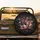 Distressed American Flag Fireworks Celebration - Independence Day Gift for Veterans Spare Tire Cover - 2