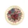 Vintage American Flag Red Rose Cursive Script - Patriotic Gift for Veterans Spare Tire Cover - 4