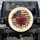 Vintage American Flag Red Rose Cursive Script - Patriotic Gift for Veterans Spare Tire Cover - 1