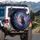 Black Cat Crescent Moon Celestial Stars - Home Decor Gift for Cat Lover Spare Tire Cover - 3