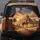 Majestic Camel Dunes Egyptian Pyramids Palm Trees Golden Sunset Desert - Travel Essentials Spare Tire Cover - 5