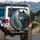 Majestic Gray Wolf Piercing Yellow Eyes Deep Forest - Wildlife Lover Gift Spare Tire Cover - 3