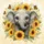 Baby Elephant Sunflowers Monarch Butterflies - Outdoor Life Decor Gift for Garden Lovers Spare Tire Cover - 6