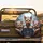 Three Yorkshire Terriers Driving Car - Dog Lover Gift Spare Tire Cover - 2