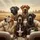 Five Dogs Great Dane Mastiff Natural Landscape Travel - Dog Lover Gift Spare Tire Cover - 6