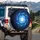 Cosmic Energy Tunnel of Light Bokeh Orbs - Outdoor Adventure Vehicle Gift Spare Tire Cover - 3