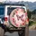 Pink Butterfly Hibiscus Garden - Nature Lover Home Decor Gift Spare Tire Cover - 3