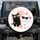 Sleek Black Fluffy White Cats Gold Sunglasses Pink Hearts - Everyday Decor Gift for Cat Lover Spare Tire Cover - 1