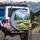 Yellow Tulips River Alpine Meadow Valley - Nature Lover Home Decor Gift Spare Tire Cover - 3