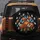 Blue Orange Butterflies Chrysanthemum Lush Foliage - Outdoor Vehicle Decor Gift Spare Tire Cover - 5